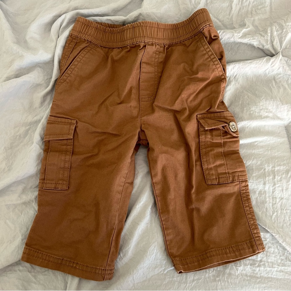 Pact Toddler Brown Cargo Pants Organic Cotton